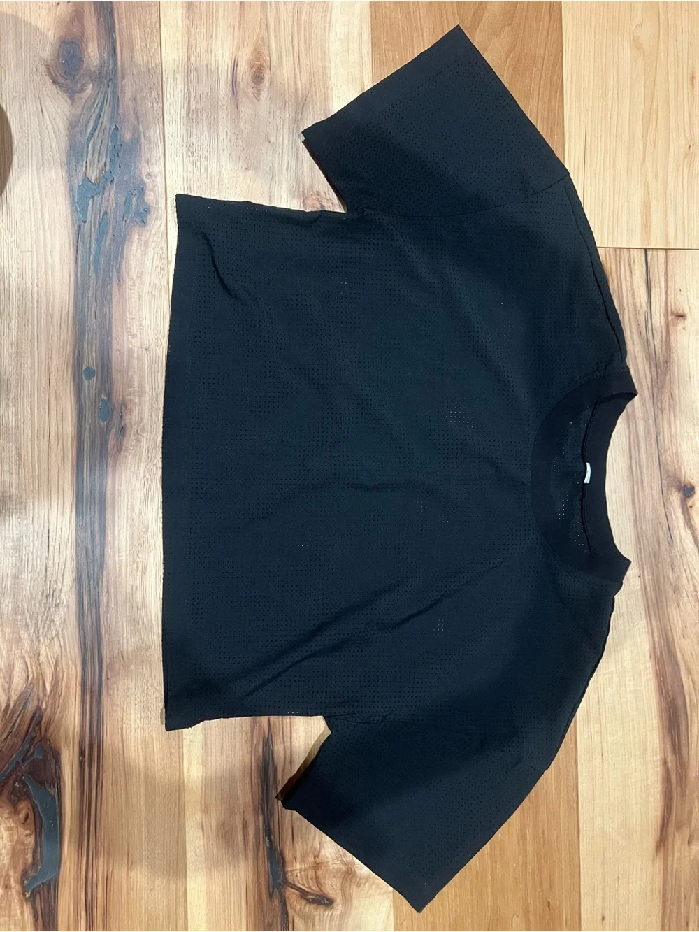 Alo Women's Black Cropped Layered Workout Top